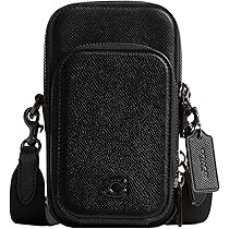 Amazon | [COACH] 携帯電話クロスボディ, ブラック///ホワイト